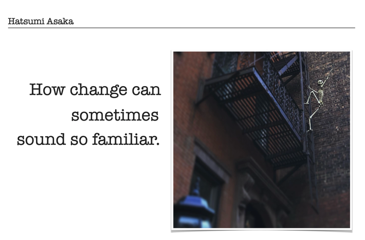 A New Face — Still Hearing the Same Old Voice?